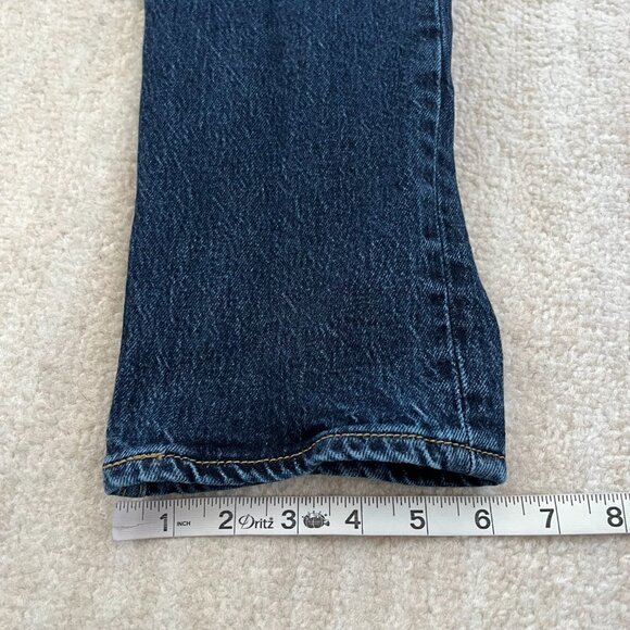 Levi's Premium 70s High Rise Slim Straight Jeans 26 Blue - Picture 6 of 10